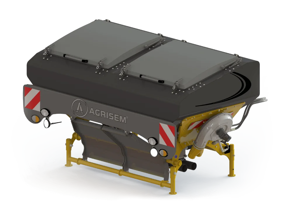 Agrisem front hopper for seed and fertiliser distribution